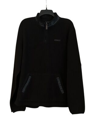 Vintage RedHead Black Fleece Quarter Zip Pullover Y2K Outdoor Gorpcore‎ Mens L